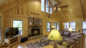 Cabin, Multiple Beds, Non Smoking | Living room - Go Fish (McCaysville)