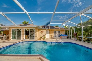 A heated pool