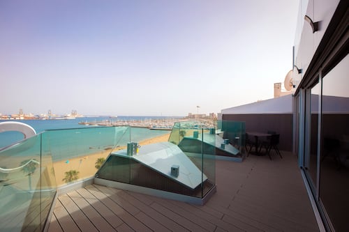 Quarto premium, vista para o mar | Terraço/pátio