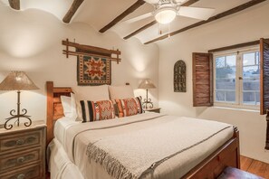 1 bedroom, iron/ironing board, WiFi, bed sheets - Sunny Adobe Retreat Steps from Historic Downtown (Santa Fe)