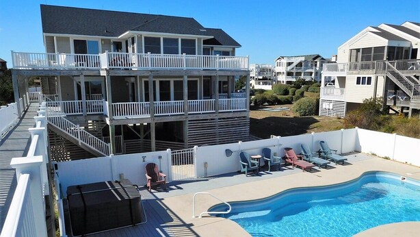 Pool - Oceanfront, Elevator, Pool, Hot Tub, Great Views! (Corolla)