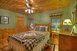 Hytte, flere senger, ikke-røyk | 4 soverom, strykejern/-brett, wi-fi (inkludert) og sengetøy