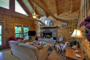 小屋, 多张床, 无烟房 | 客厅 | 平板电视