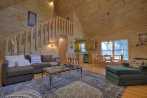 Cabin, Multiple Beds, Non Smoking | Living room | Flat-screen TV
