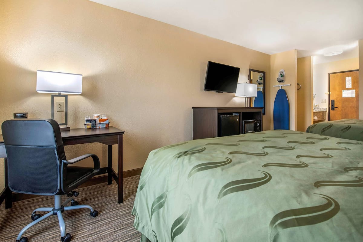 Standard Room, 2 Queen Beds, Non Smoking | Hypo-allergenic bedding, desk, laptop workspace, blackout curtains