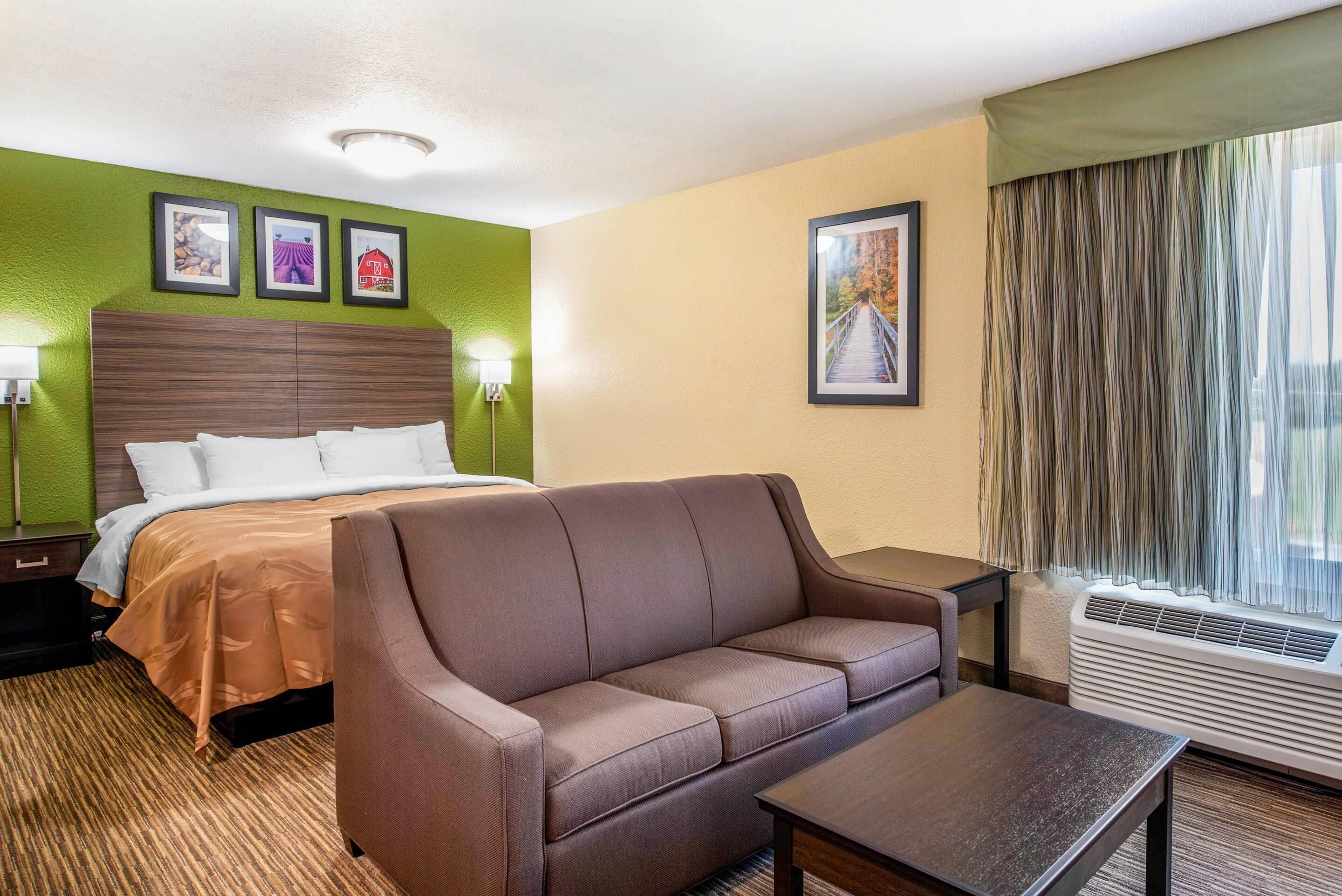 Suite, 1 King Bed, Non Smoking (Efficiency) | Hypo-allergenic bedding, desk, laptop workspace, blackout drapes