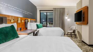 Premium bedding, pillowtop beds, in-room safe, desk