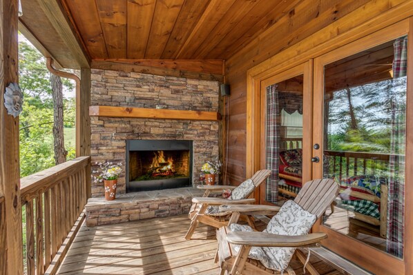 Ferienhütte, Mehrere Betten, Nichtraucher | Balkon