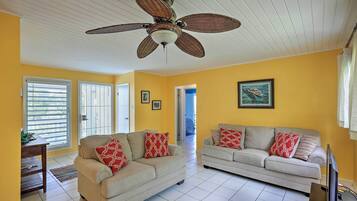 TV, DVD player, mesa de pingue-pongue