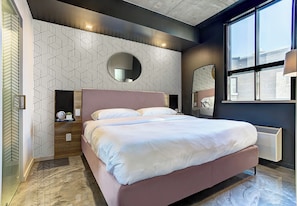 1 bedroom, memory foam beds, iron/ironing board, travel crib