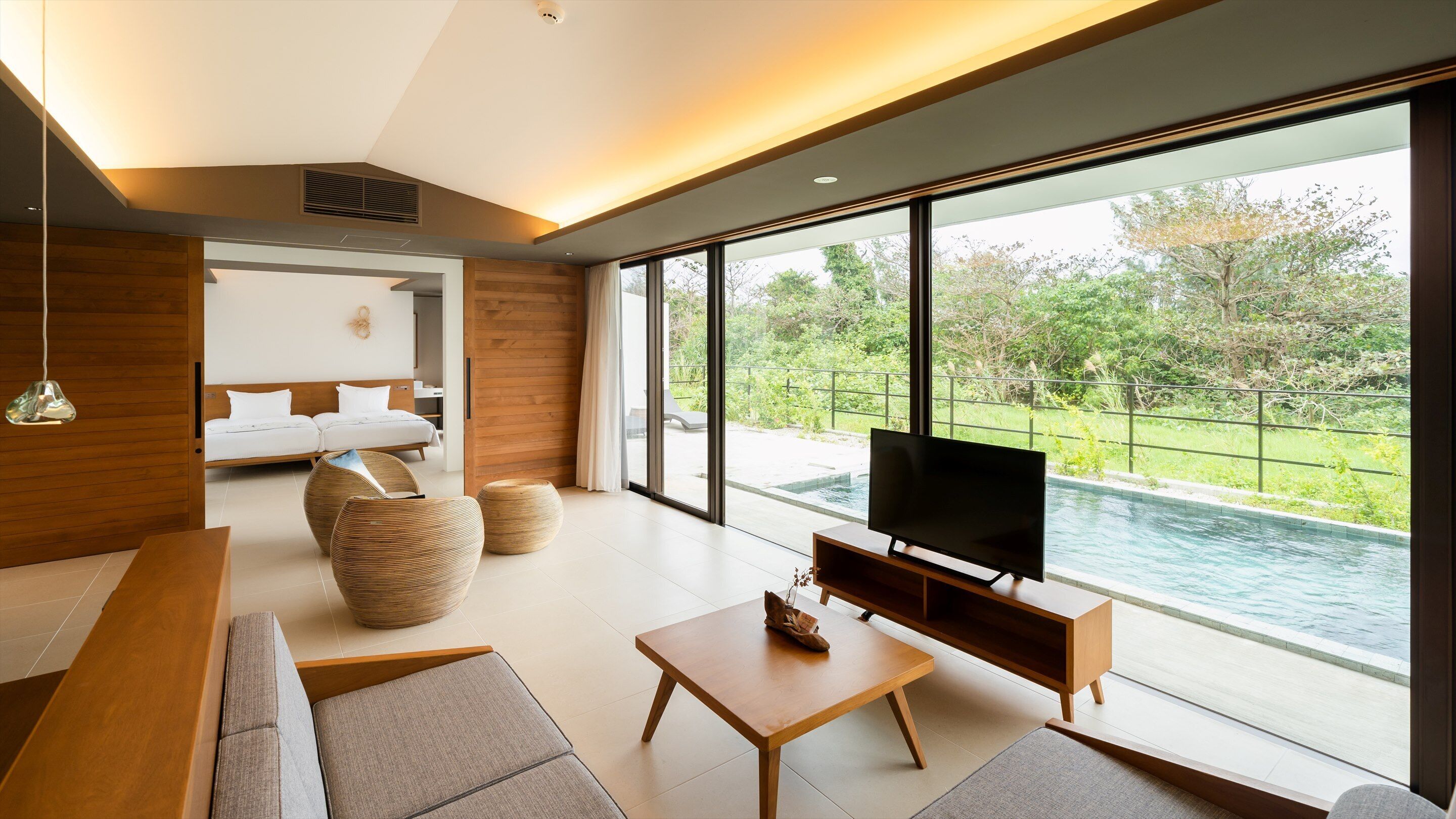 尊貴別墅, 非吸煙房 (Suite) | 客廳 | 平面電視