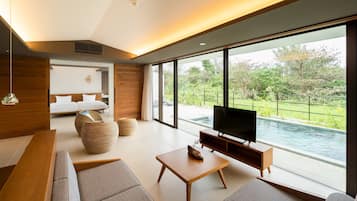 プレミアスイート ヴィラ 禁煙 | リビング エリア | 薄型テレビ