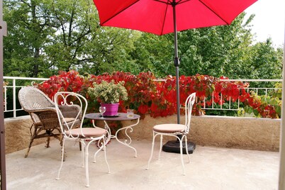 In all seasons, house in lush greenery + private pool and forest