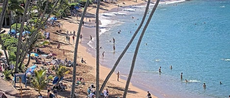 Sun loungers, beach towels