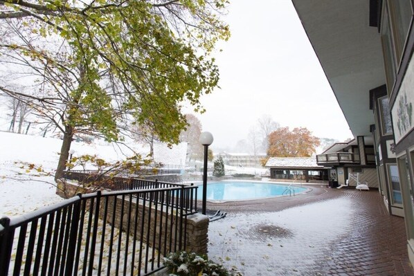 A heated pool