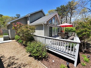 屋外ダイニングエリア