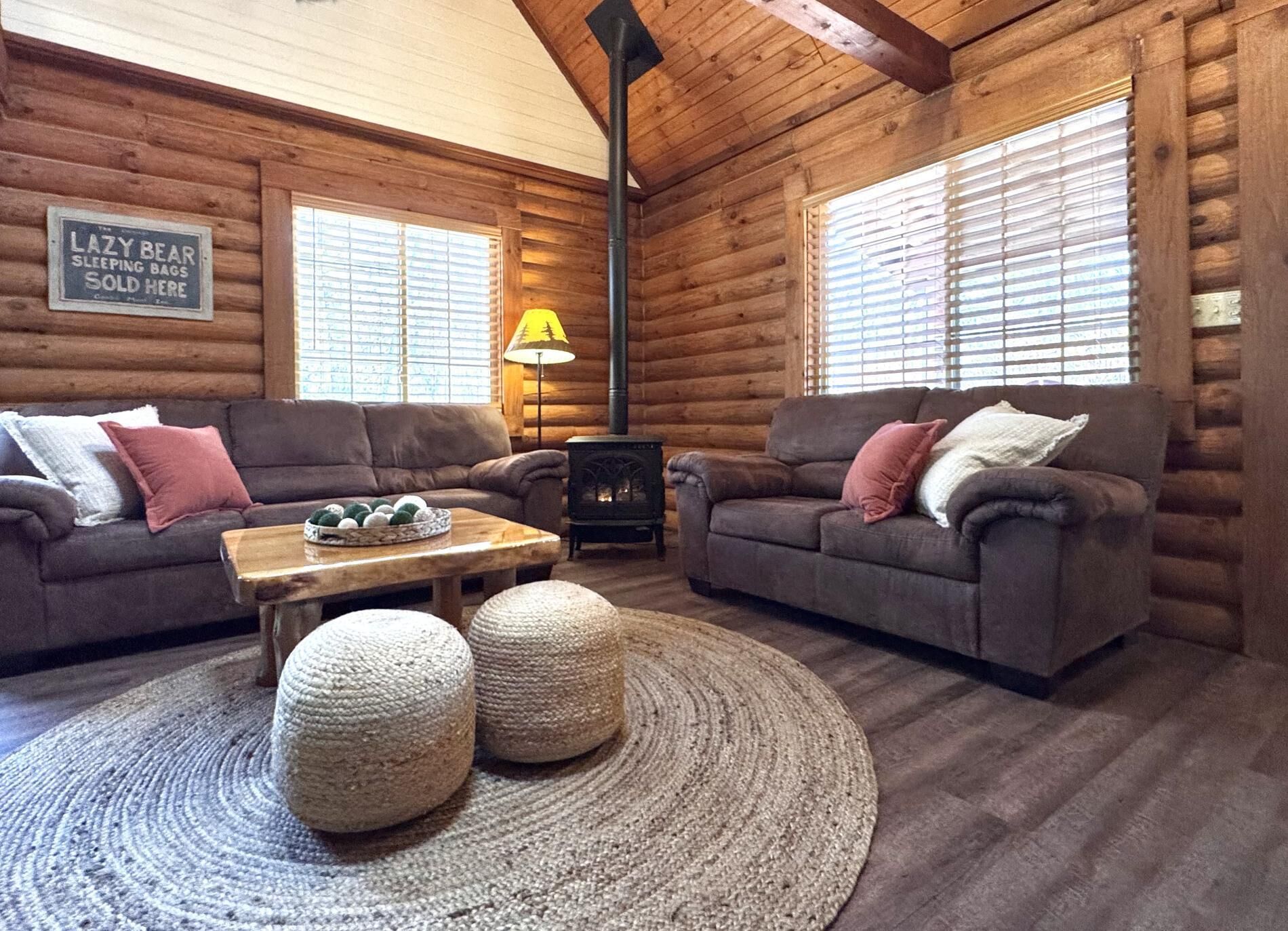 Smart TV, fireplace, DVD player, books