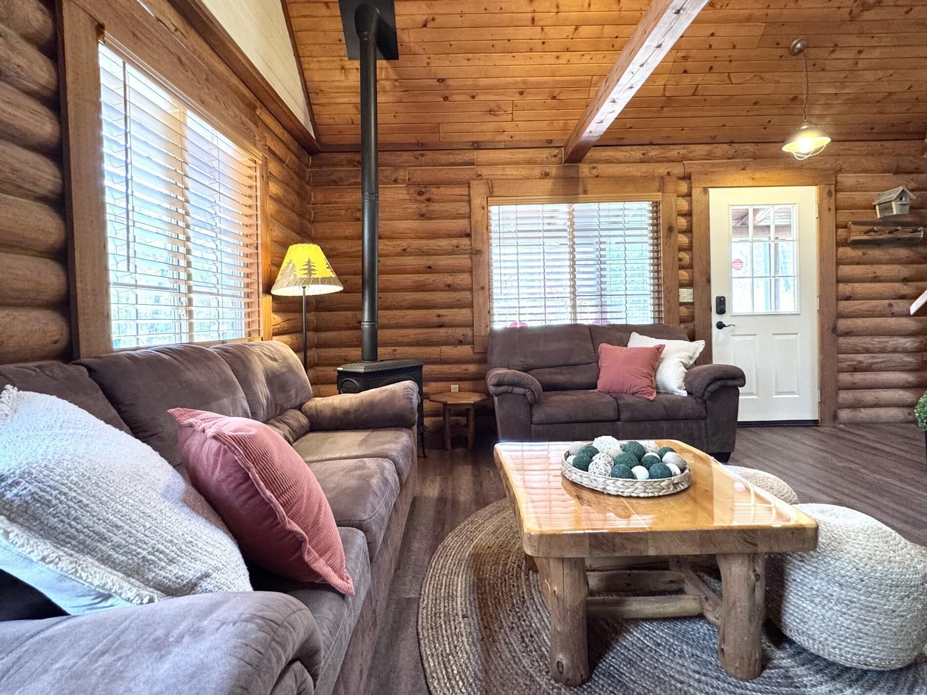 Smart TV, fireplace, DVD player, books