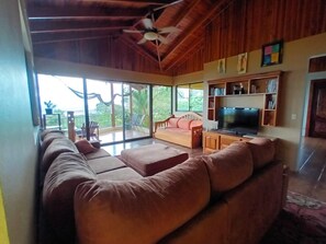 TV, DVD player, ping pong, books - Luxury Home overlooks Arenal Volcano & Lake Arenal & Ceiba Tree (El Castillo de La Fortuna)