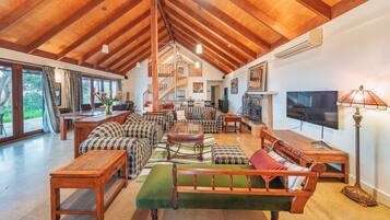 Familien-Ferienhaus, 2 Schlafzimmer, barrierefrei, Nichtraucher | Bettwäsche aus ägyptischer Baumwolle, hochwertige Bettwaren