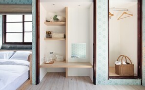 华丽双人房, 1 张双人床, 公共浴室 (2F) | 办公桌、遮光窗帘、隔音、免费 WiFi