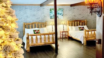 4 habitaciones, camas con efecto memoria y escritorio