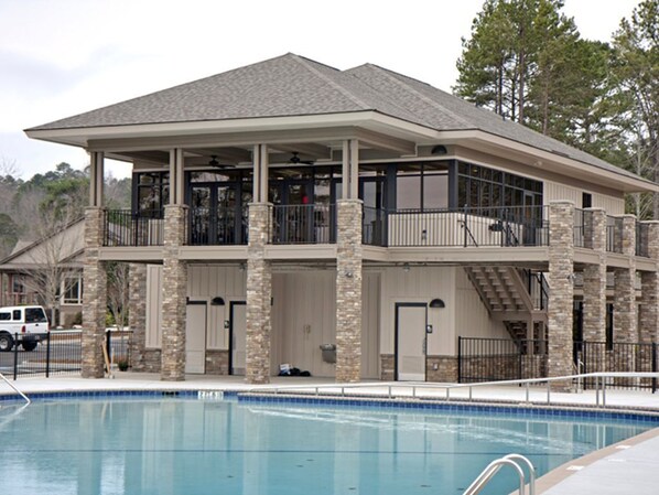 Indoor pool, outdoor pool