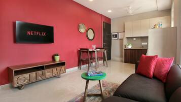 Apartamento família, 1 quarto | Vista do quarto