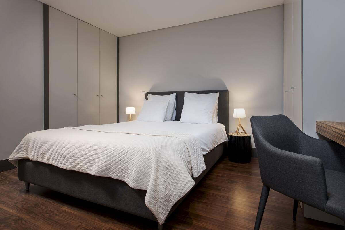 Standard Apartment, 1 Bedroom | Premium bedding, desk, blackout drapes, soundproofing
