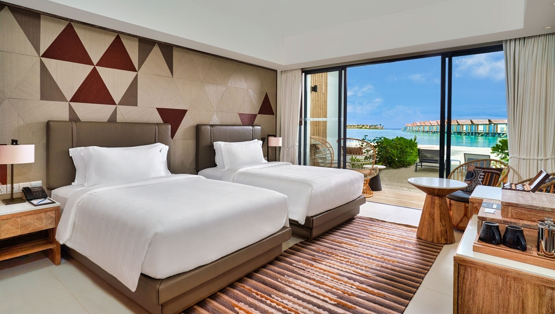Silver Beach Studio - Twin Bed | Hochwertige Bettwaren, Minibar, Zimmersafe, individuell dekoriert