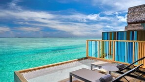Platinum Overwater Villa - Twin Bed | View from room - Hard Rock Hotel Maldives (Emboodhoo Lagoon)