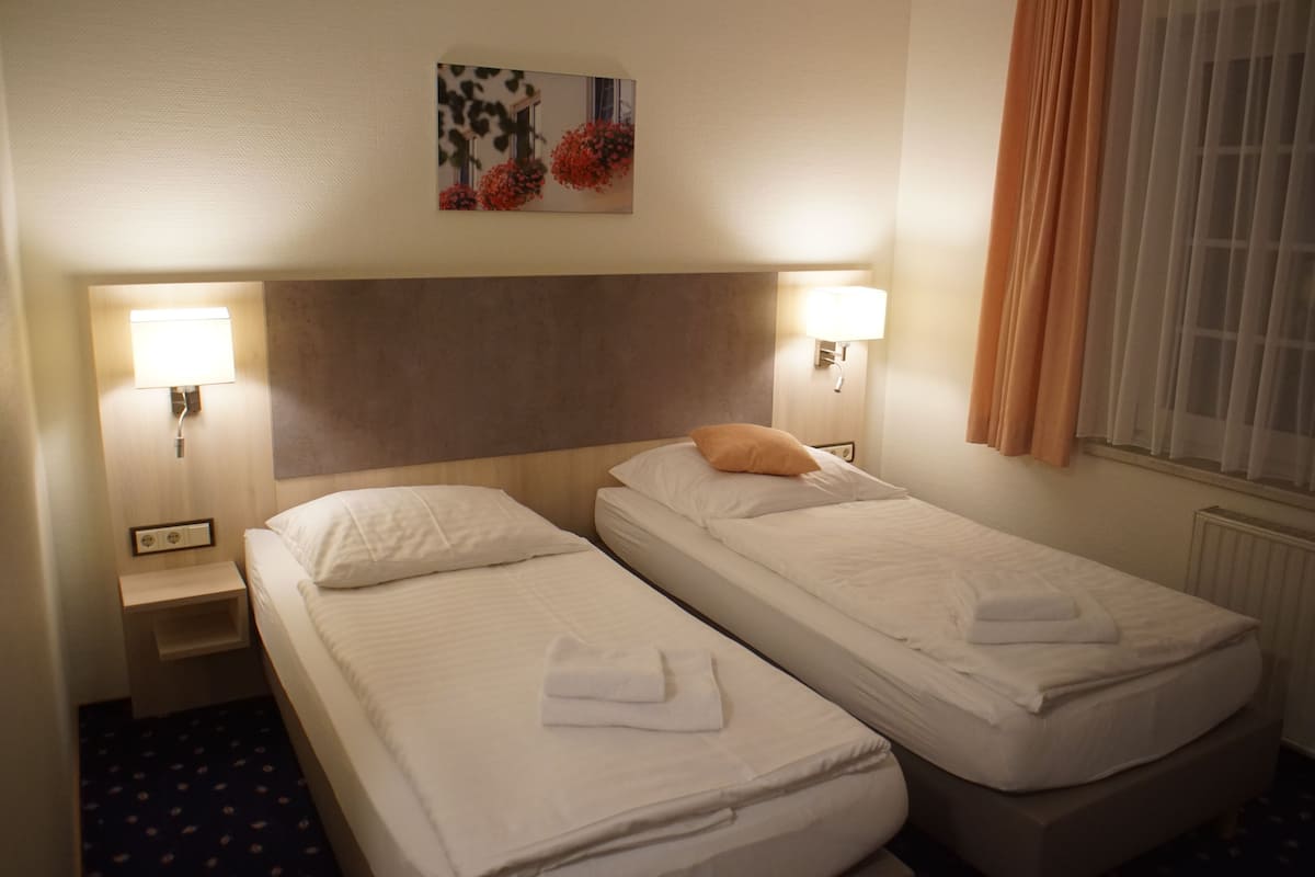 Standard Double or Twin Room | Desk, blackout drapes, soundproofing, rollaway beds