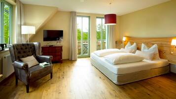 Ropa de cama de alta calidad, edredón y minibar