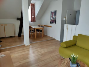 Apartamento família | 1 quarto, roupas de cama antialérgicas, individualmente mobiliados