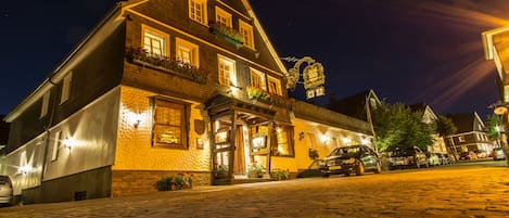 Front of property – evening/night