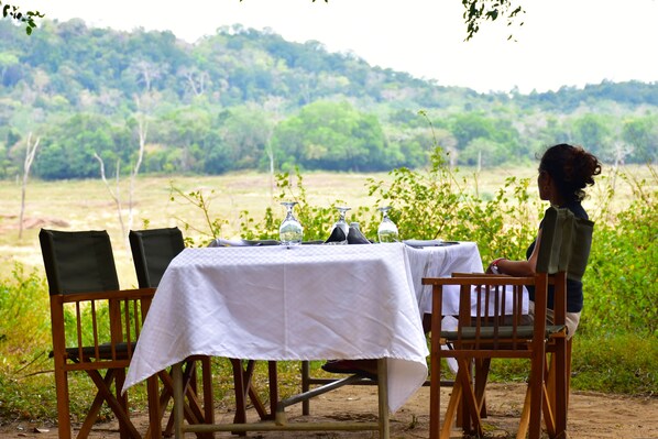 Udendørs spisemuligheder