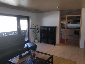 Family Condo, 3 Bedrooms, Non Smoking, Hill View | Living room - Gasthaus Backhof-Helmle  (Breitnau)