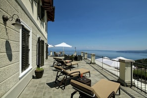 Junior Suite, Terrace, Sea View | Terrace/patio - Hotel Draga di Lovrana (Lovran)