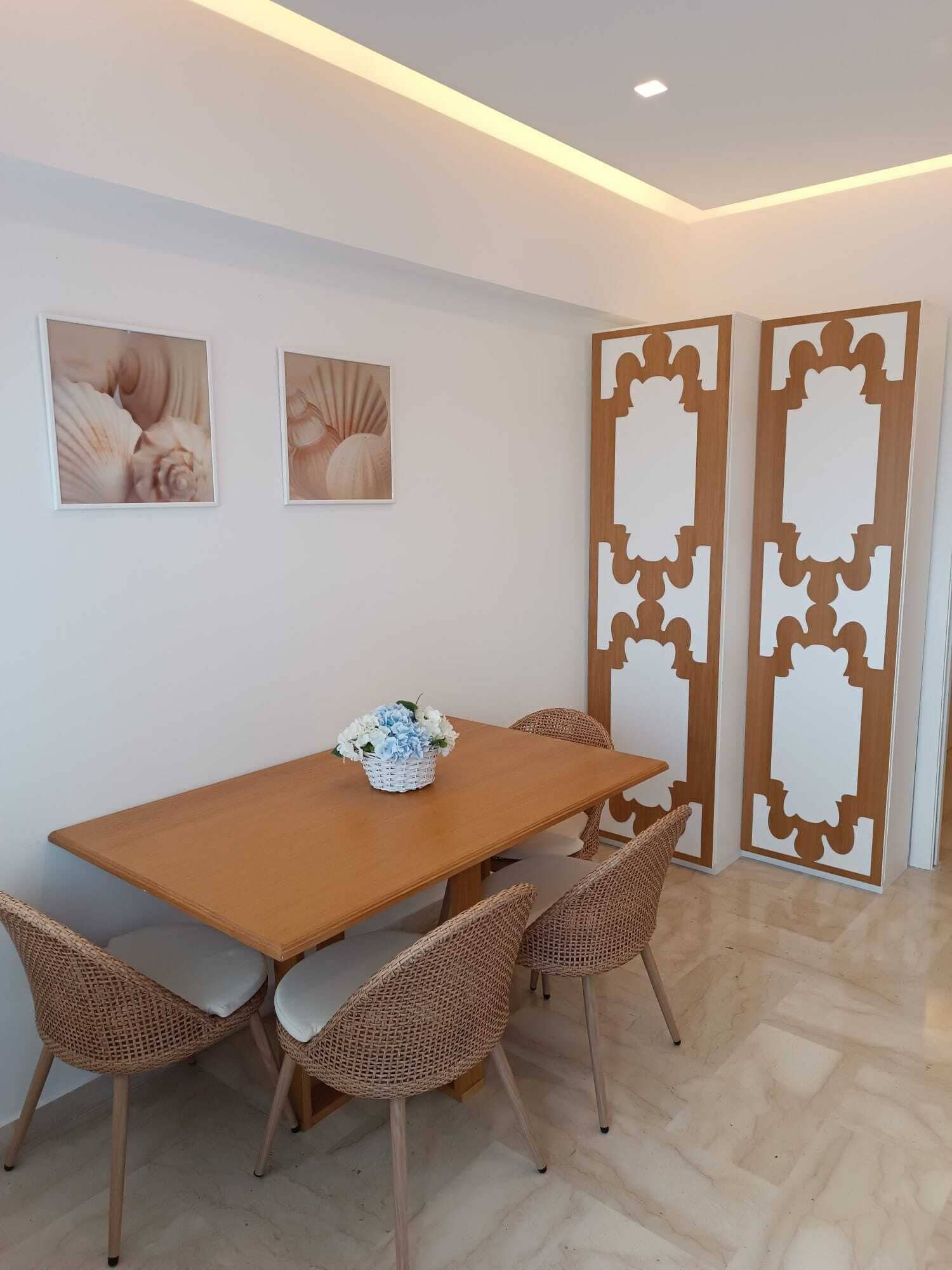 Apartamento panorâmico | Cozinha privada | Geladeira grande, cooktop, cadeirão de bebê