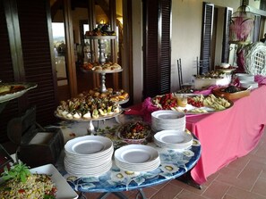 Outdoor banquet area - Verdidea - VILLA DEL LAGO (Castiglione del Lago)