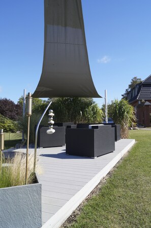Terrace/patio - Strandleben Fehmarn - Ferienwohnung Nord (Fehmarn)