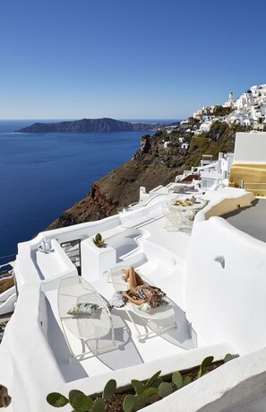 Luxury Villa, 2 Bedrooms, Sea View | Terrace/patio