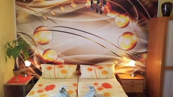 Dobbeltværelse | Allergivenligt sengetøj, minibar, individuel indretning, gratis Wi-Fi