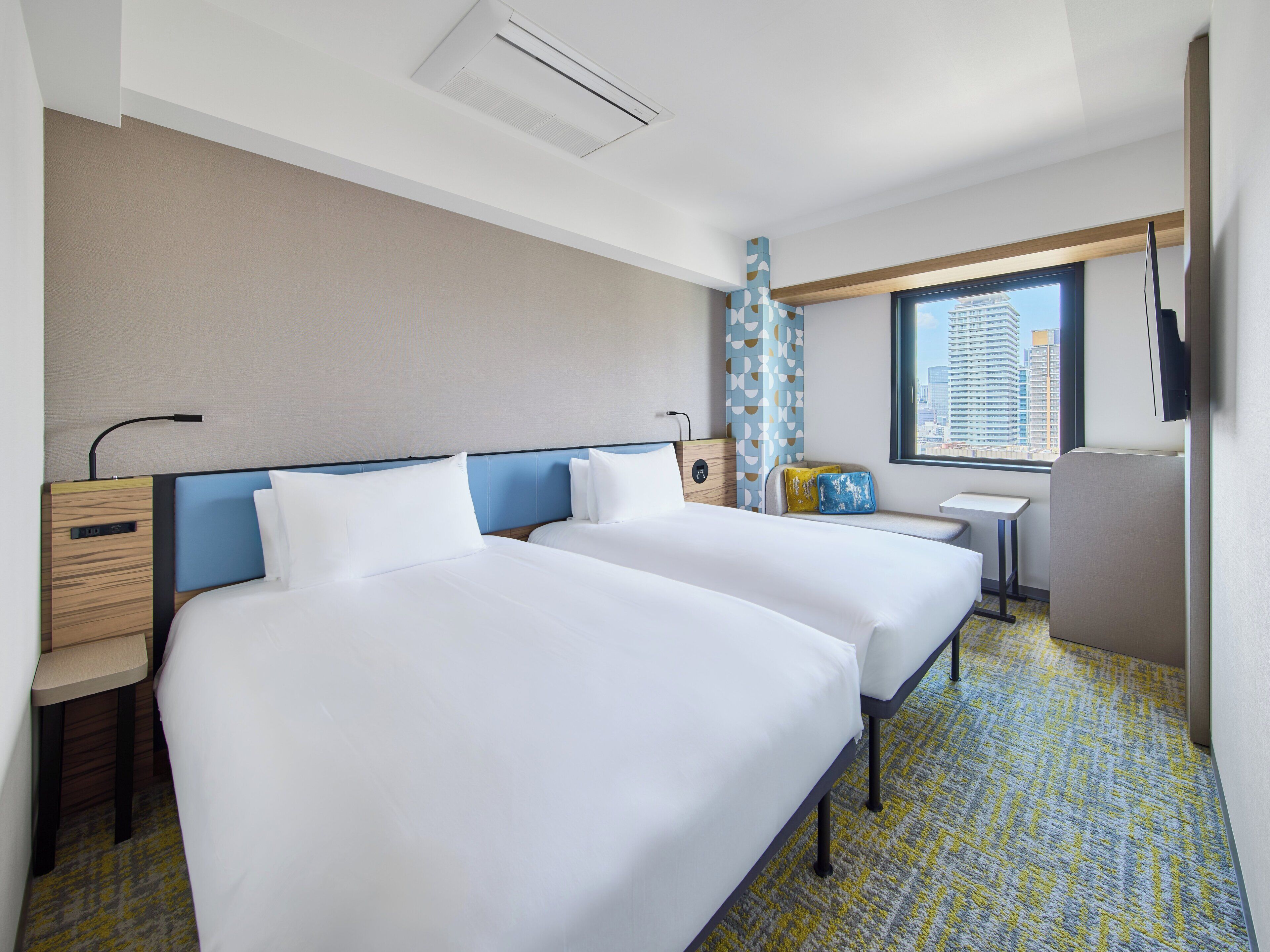 Room, 2 Single Beds, City View (Free Breakfast) | In-room safe, desk, laptop workspace, blackout curtains