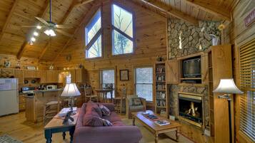 Cabin, nhiều giường, không hút thuốc | Phòng khách | TV màn hình phẳng