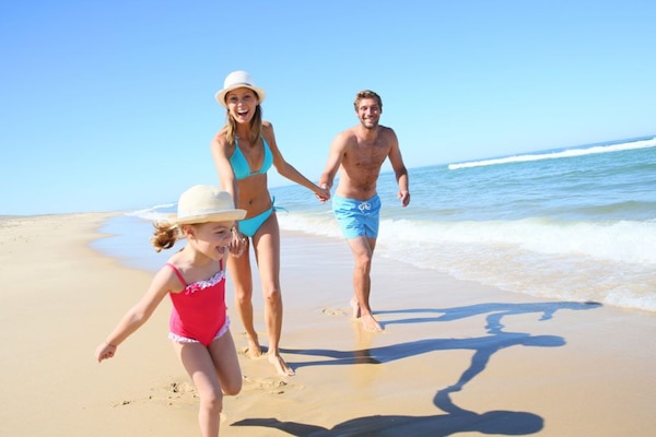Sulla spiaggia, sabbia bianca