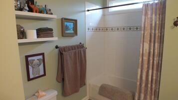 Basic Room, 1 Double Bed, Non Smoking | Bathroom shower