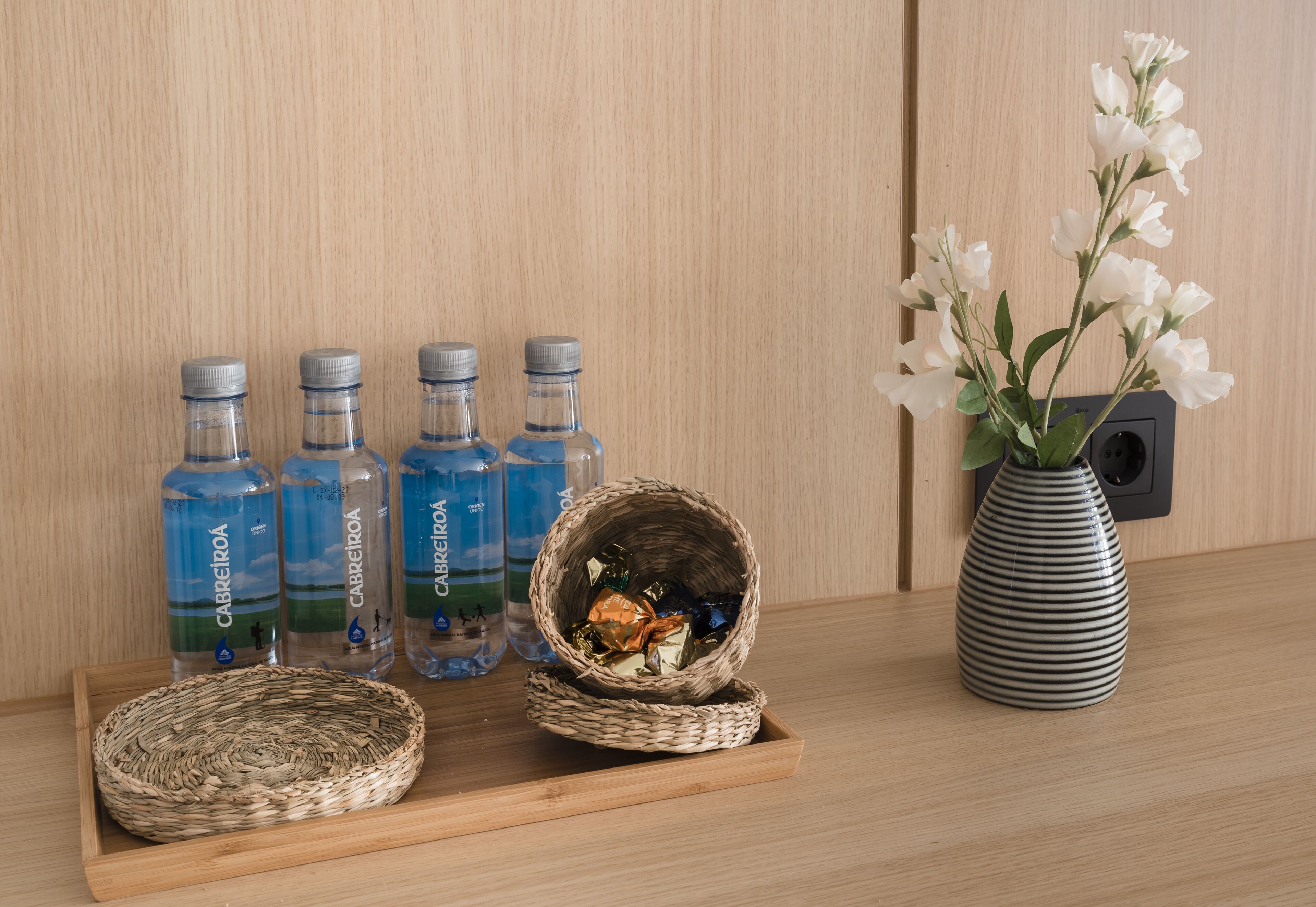 free toiletries, hair dryer, towels