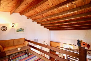 TV, fireplace - Rustic villa with pool Marquesa GR (Denia)
