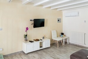 Apartamento, 1 cama de casal e sofá-cama | Sala de estar | Smart TV